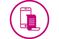 Smartphone och fakturadokument Smartphone och fakturadokument