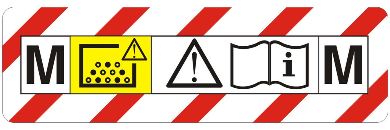 Symbol: Följ installationsanvisningarna