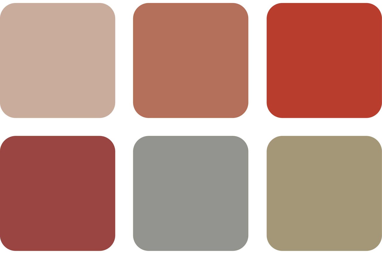 Färgmönster med olika nyanser