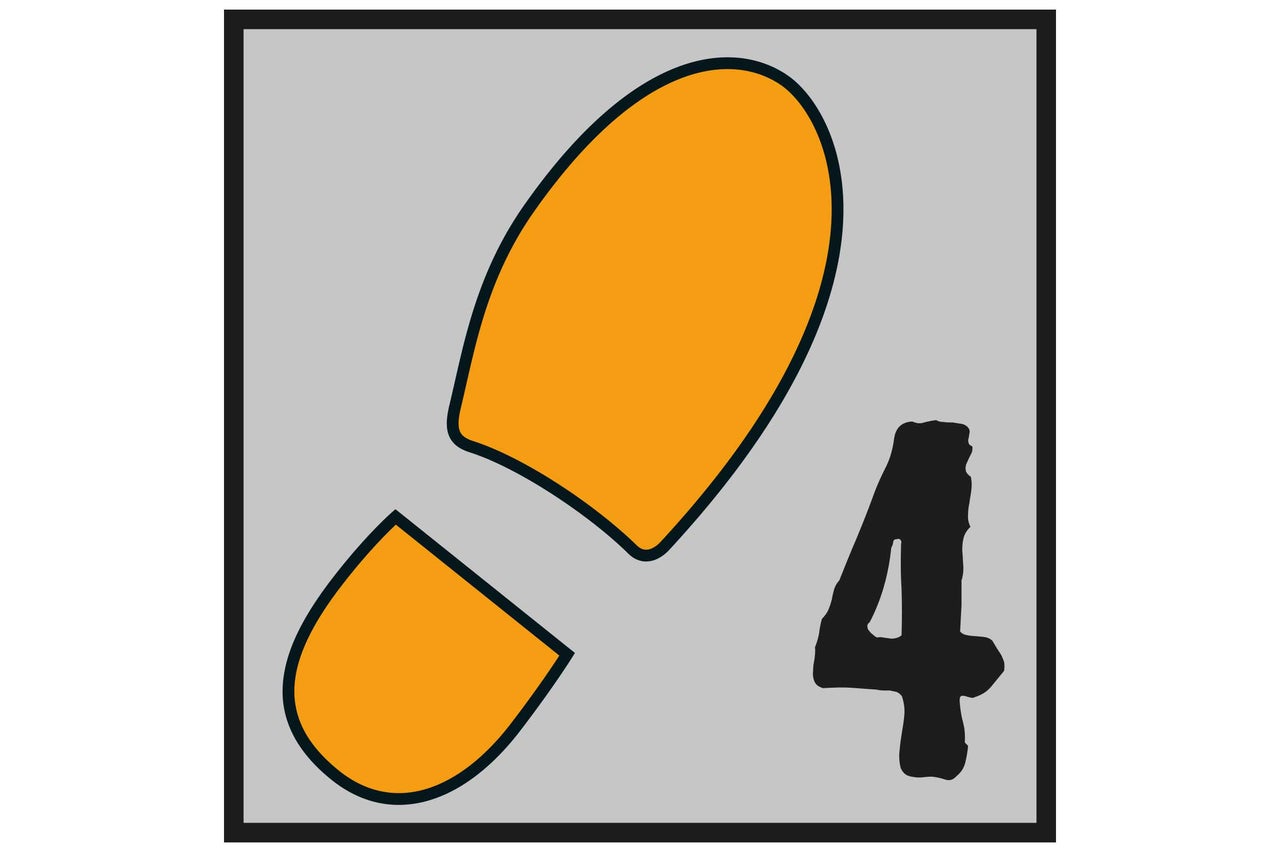 Stegljudsisolering 4 millimeter symbol