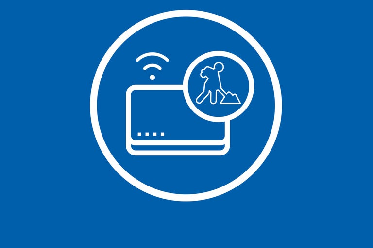 Symbol för kontaktlös betalning och markarbeten