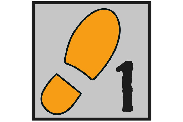 Symbol för första fasen av renoveringsarbeten