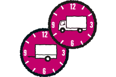 Symbol för leverans