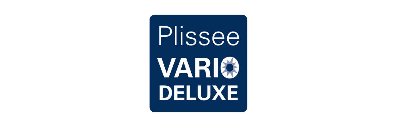 Plissee Vario Deluxe logotyp