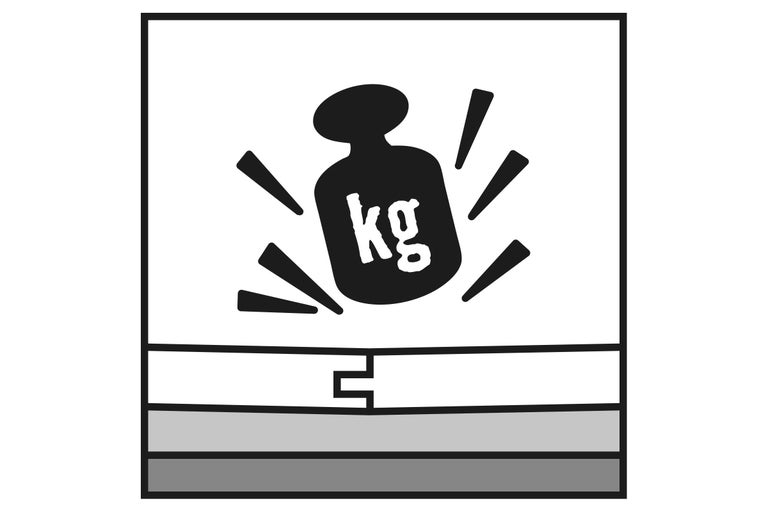 Symbol för ett produkts lastkapacitet i kilogram