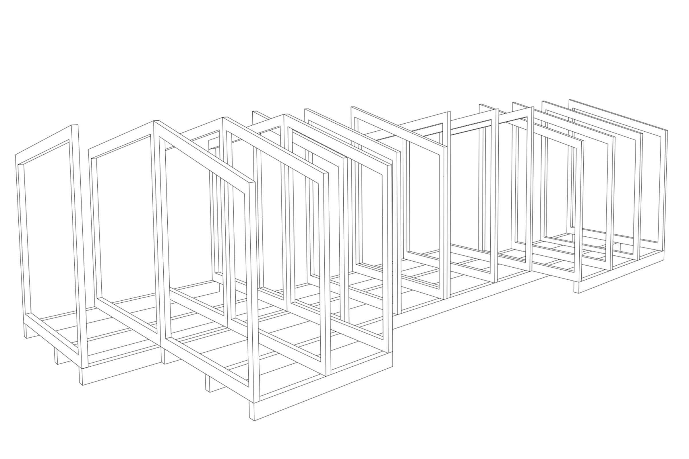 Illustration av ett hyllsystem