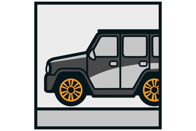 Illustration av ett terrängfordon