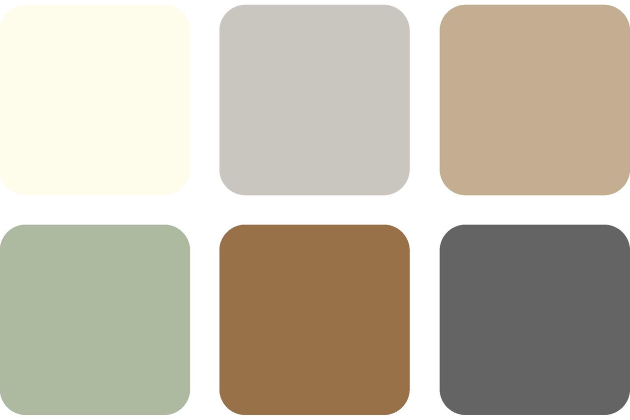 Färgval med sex nyanser