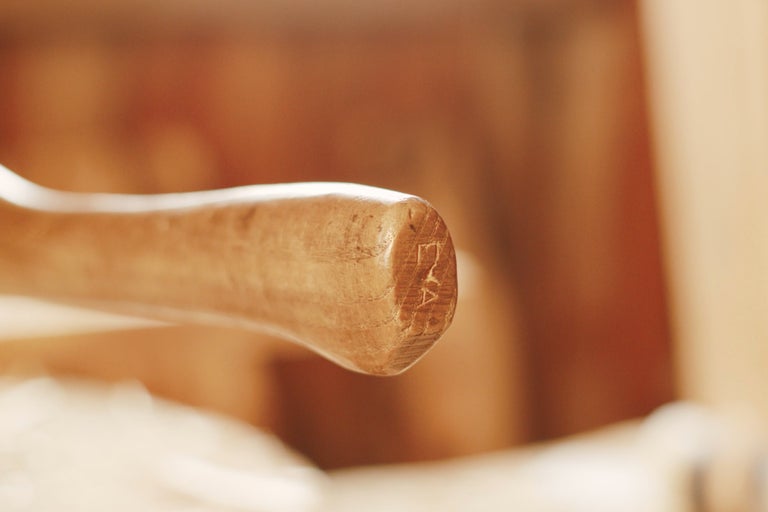 Trähandtag med markering