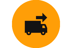 Frakt symbol: Transport med lastbil