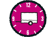 Symbol: Släpvagn transporttid