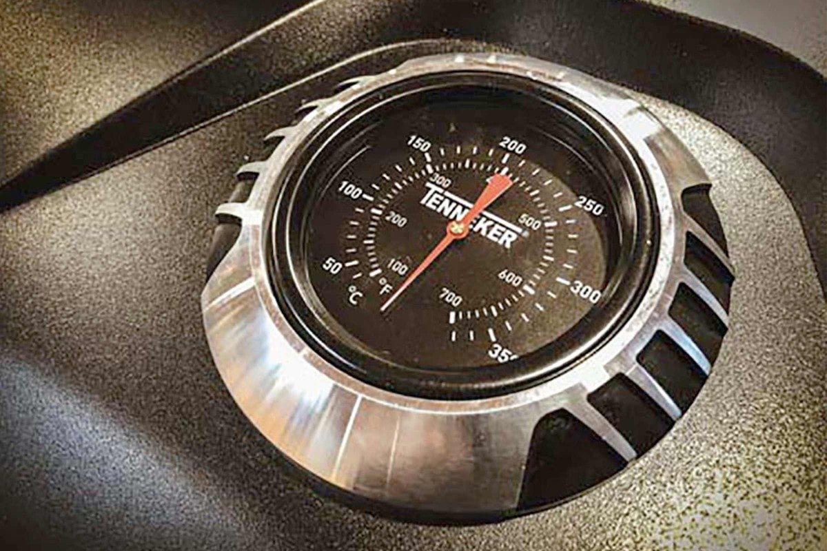 Tenneker grilltermometer med temperaturvisning i grader Celsius och Fahrenheit