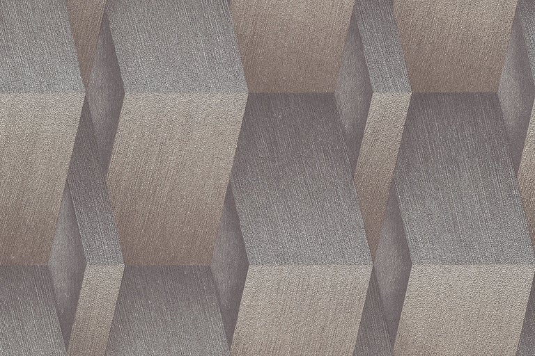Tapet med geometrisk 3D-effekt