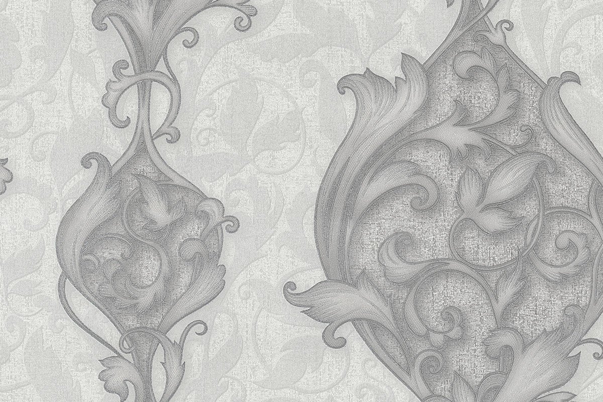 Närbild av en ornamental tapet