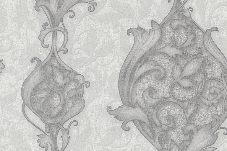 Närbild av en ornamental tapet