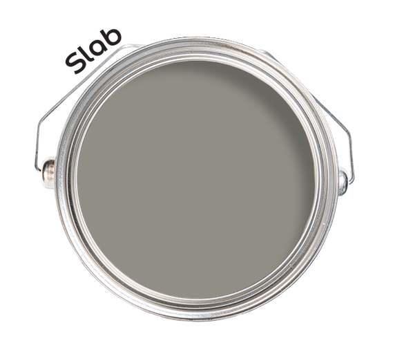 Färghink med grå färg, nyans Slab