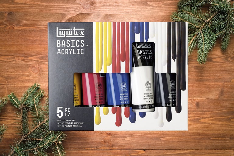 Liquitex Basics akrylfärgsset med fem delar