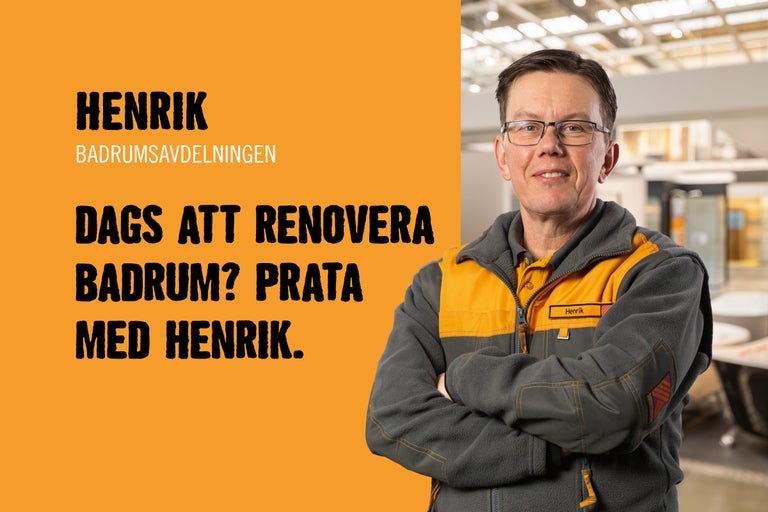 Henrik från badrumsavdelningen ger råd om badrumsrenovering
