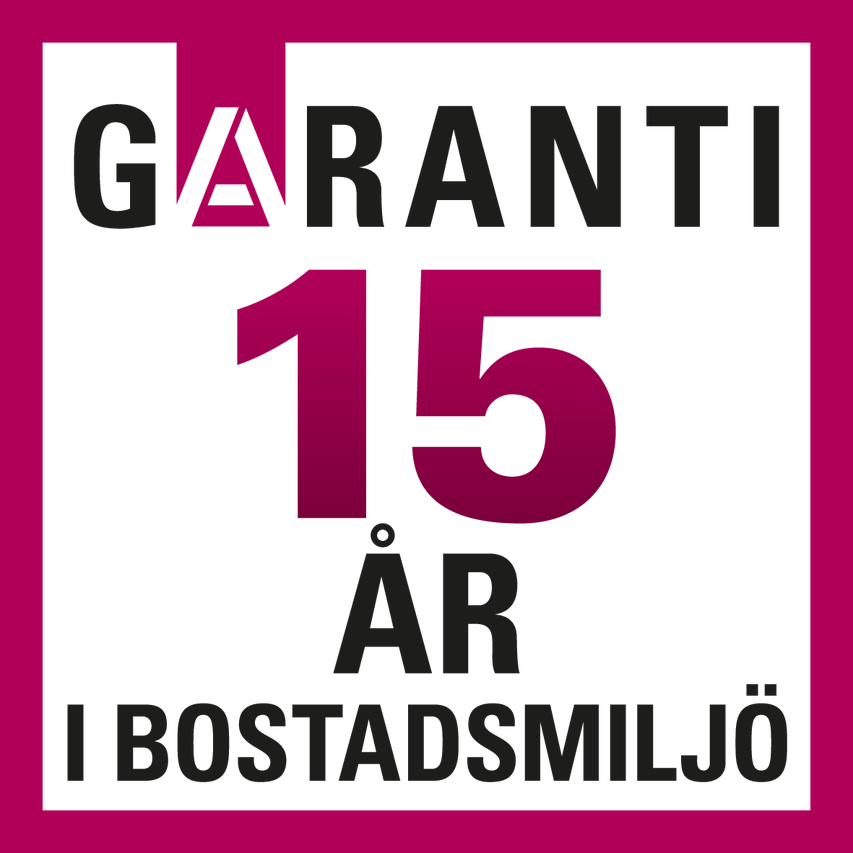 15 års garanti i bostadsmiljö