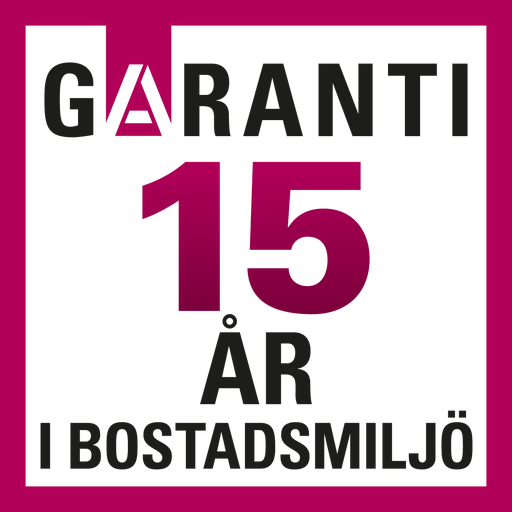 15 års garanti i bostadsmiljö