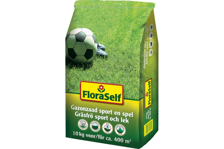 FloraSelf gräsfrö sport och lek, 10 kilograms förpackning