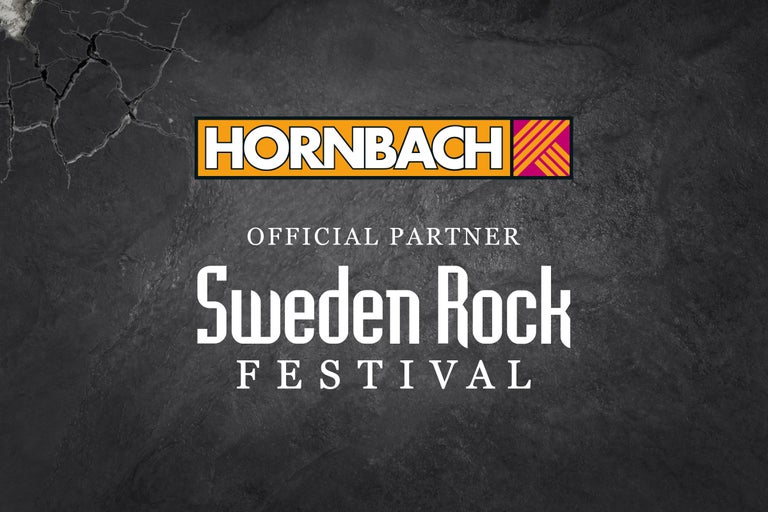 Hornbach logotyp officiell partner till Sweden Rock Festival