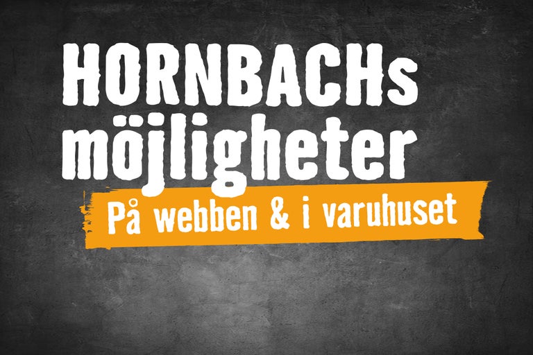 Hornbachs möjligheter på webben och i varuhuset