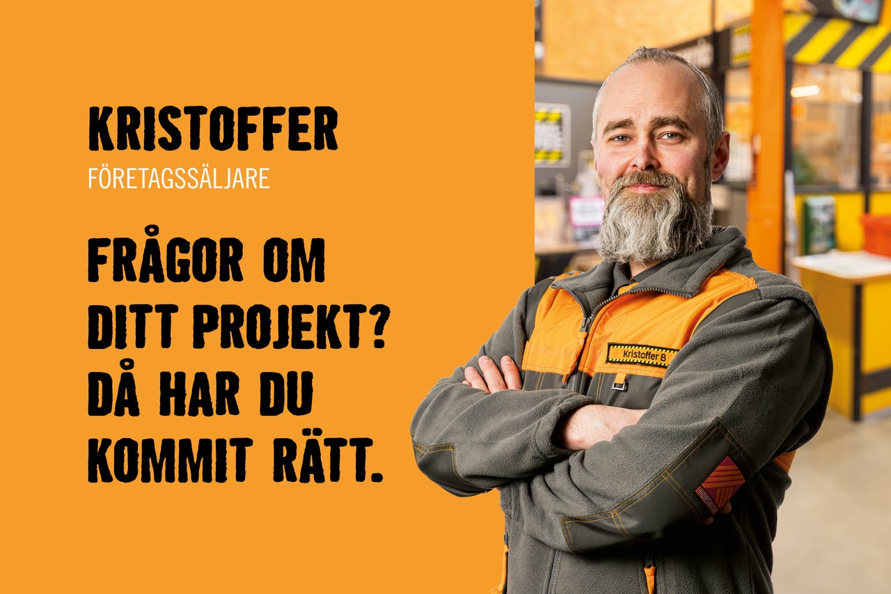 Kristoffer, säljare, svarar på frågor om ditt projekt.