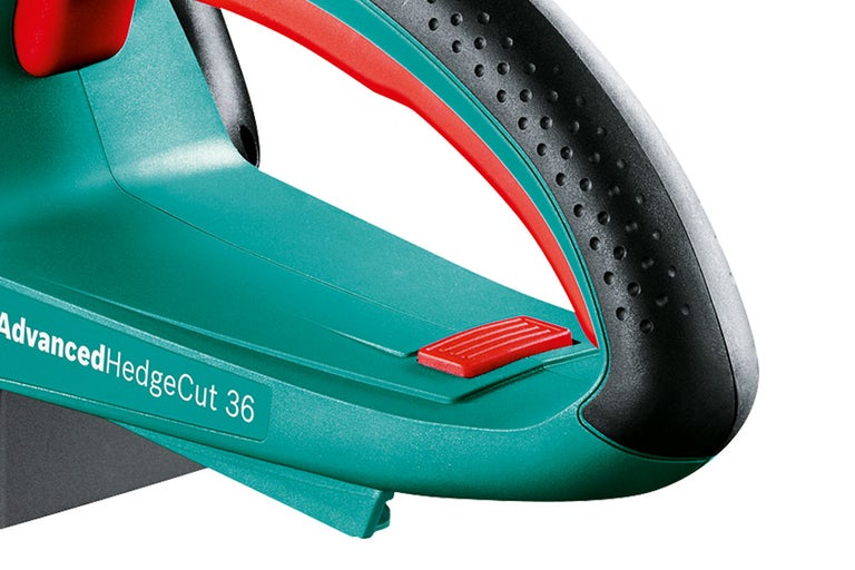 Detaljvy av Bosch AdvancedHedgeCut 36 häcksax