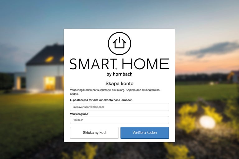Smart Home kontoskapande hos Hornbach