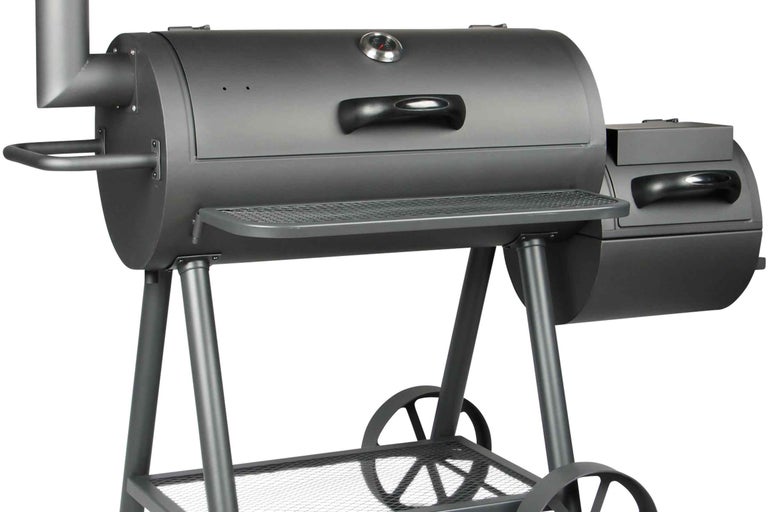 Grillvagn med förvaringsutrymme och hjul