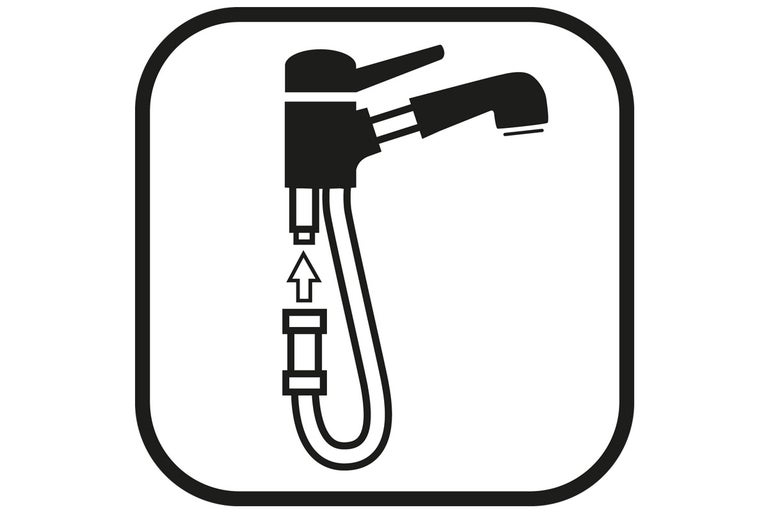 Symbol för installation av köksblandare