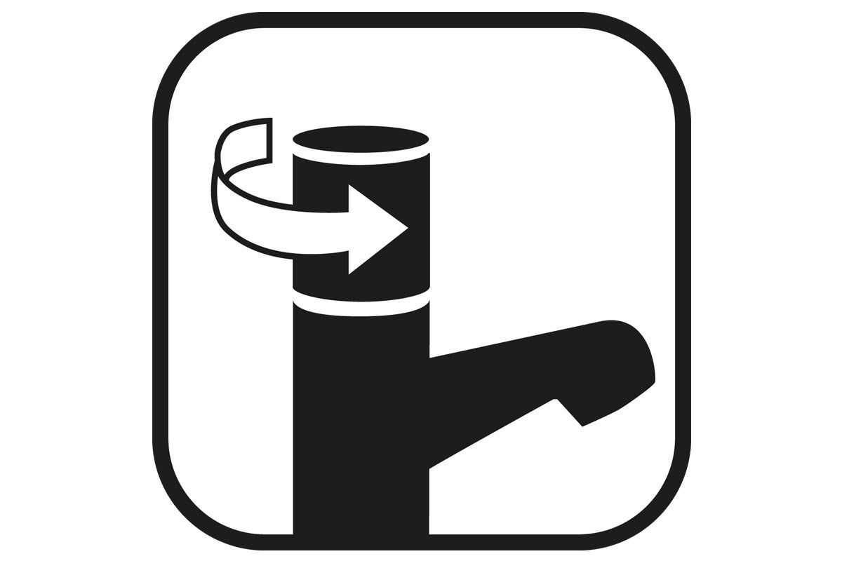 Symbol för svängbar pip