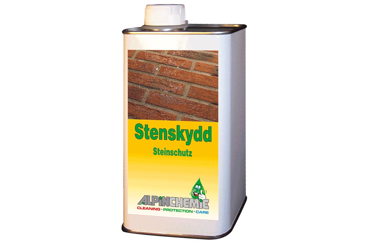 Behållare med stenskyddsmedel