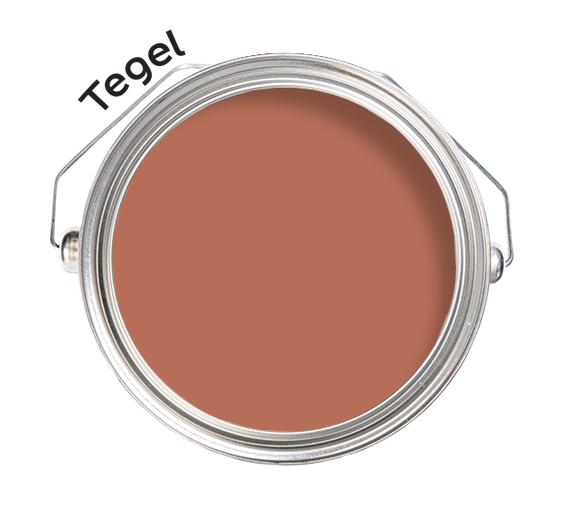 Färghink med färgnyans tegel