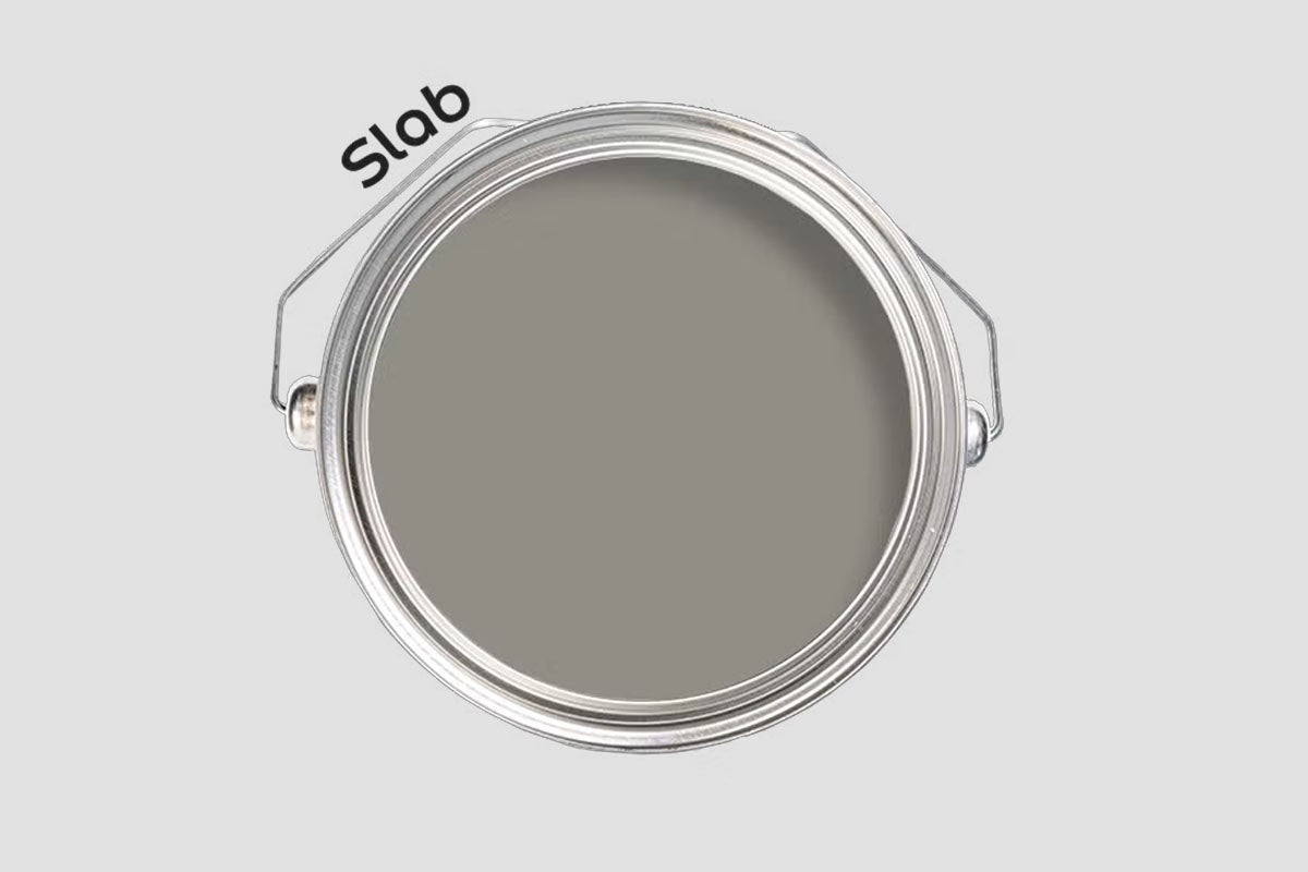 Färgehink med grå färg