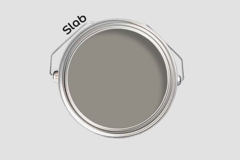 Färgehink med grå färg