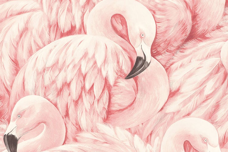 Illustration av flamingor med fjädrar