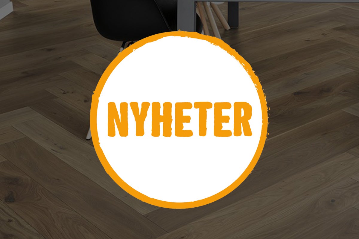 Nytt sortiment av golvbeläggningar i rummet