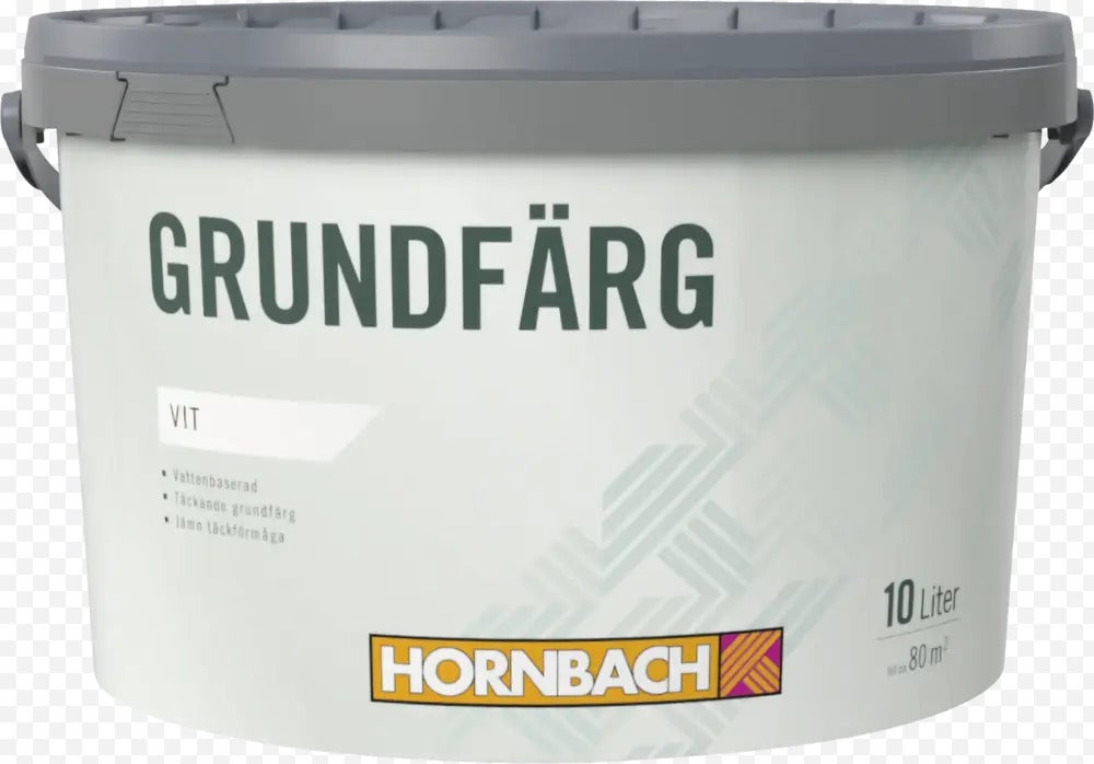 Burk med grundfärg, 10 liter, Hornbach Logo