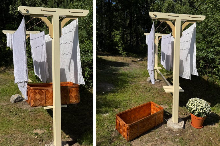 Så bygger du en torkställning i trä