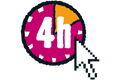 4 timmars leveranstid symbol