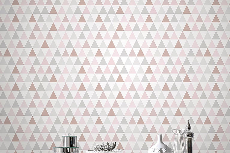 Tapet med geometriskt triangelmönster för väggdekoration