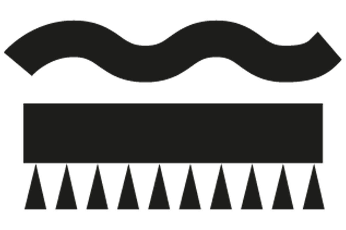 Symbol för avloppsvatten