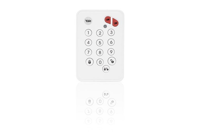 Yale larmsystem kontrollpanel med knappsats