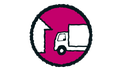 Symbol för lastbilsleverans