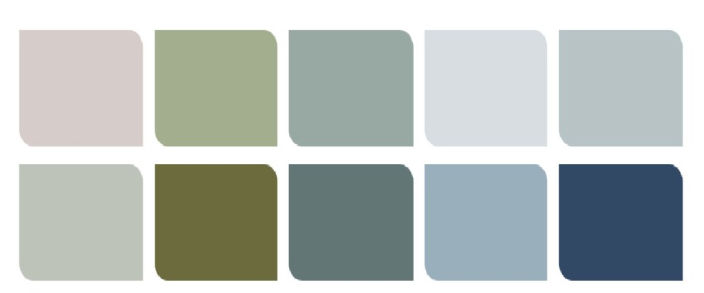Nordsjö Färgpalett A cool colour story Nordsjö Färgpalett A cool colour story