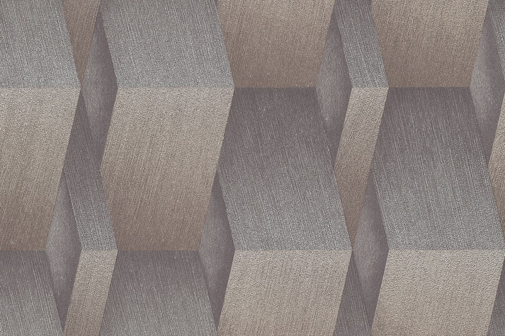 Tapet med geometrisk 3D-effekt