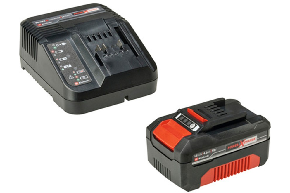 Batteriladdare och 18 volts batteri