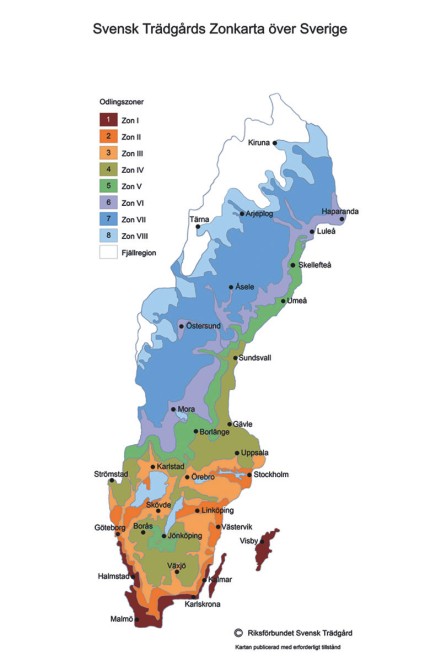 Sveriges växtzoner